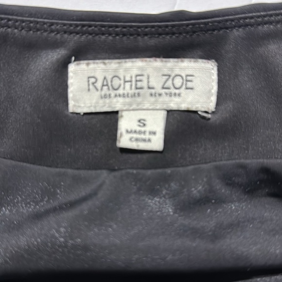 Rachel Zoe Faux Leather Leggings Womens S Black Control Top High Waist Stretch - Picture 3 of 7